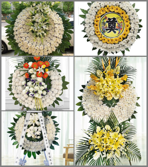 安徽安庆市宿松县孚玉镇龙跃村花圈速递